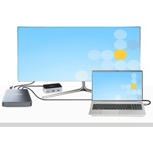 StarTech.com 4 Bay Thunderbolt 3 NVMe Enclosure, For M.2 NVMe SSD Drives, 1x DisplayPort Video and 2x TB3 Downstream Ports
