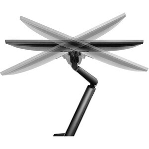 Neomounts DS70-810BL2 Mounting Arm for Monitor, Flat Panel Display - Black - Height Adjustable - 2 Display(s) Supported - 