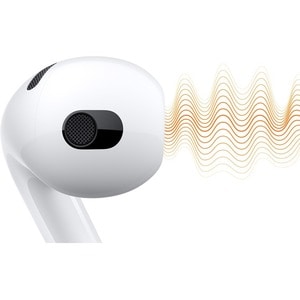 Apple AirPods True Wireless Earbud Stereo Earset - White - Binaural - In-ear - Bluetooth - USB Type C