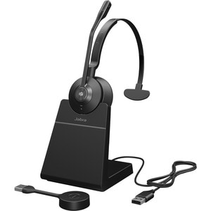 Jabra Engage 55 Headset - Mono - USB Type A - Wireless - DECT - 492.1 ft - On-ear - Monaural - Noise Cancelling Microphone