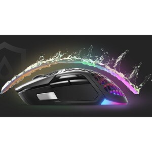 SteelSeries Aerox 5 Gaming Mouse - Bluetooth/Radio Frequency - USB Type C - Optical - 9 Button(s) - 9 Programmable Button(