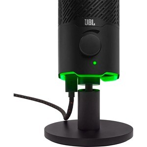 JBL Quantum Stream Electret Condenser Microphone - Black - 20 Hz to 20 kHz - 16 Ohm -37 dB - Omni-directional - Universal 