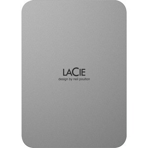 LaCie Mobile Drive Tragbar Festplatte - 3,5" Extern - 4 TB - Silber - Desktop-PC, MAC Unterstütztes Gerät - USB 3.2 (Gen 1