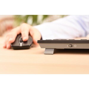 CHERRY STREAM Keyboard - Cable Connectivity - USB Interface - English (UK) - QWERTY Layout - Scissors Keyswitch - 10 Hot K