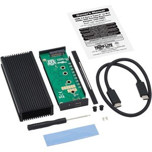 Tripp Lite series U457-1M2-NVME-L Drive Enclosure - USB 3.2 (Gen 2) Type C Host Interface - UASP Support External - Black 