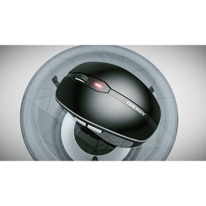 CHERRY MW 8C Advance Mouse - Bluetooth/Radio Frequency - USB - Laser - 6 Button(s) - Black - 1 - Wireless - 2.48 GHz - Rec