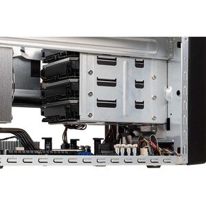 Shuttle XPC cube Barebone SW580R8 - S1200, Intel W580, vPRO, 4x LAN (2x 1Gb & 2x 2.5Gb), 4x 3.5" HDD bays, Cube, PC Barebo