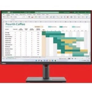 ThinkVision T27h-30, 27inch QHD monitor, IPS, 2560 x 1440 (16:9), Anti-Glare, DP+HDMI+USB-C input, DP+Audio Out, 4xUSB3.2 