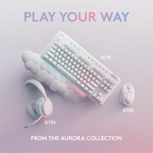 Logitech G713 Gaming Keyboard - Cable Connectivity - USB Type C Interface - RGB LED - 87 Key(s) - Volume Control, Brightne