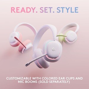 Logitech G735 Gaming Headset - Mini-phone (3.5mm), USB - Wired/Wireless - Bluetooth/RF - 65.6 ft - 38 Ohm - 20 Hz to 20 kH