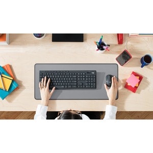 Logitech MK295 Silent Wireless Combo - USB Wireless Wi-Fi - Graphite - USB Wireless Wi-Fi Mouse - Graphite - AA, AAA - Com
