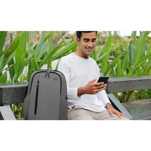 Dell EcoLoop Urban Backpack - Gray - CP4523G - 420D Ballistic Fabric, Plastic Body - Shoulder Strap, Carrying Strap - 480 