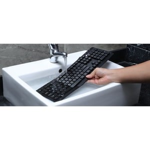 SIIG Industrial Grade Washable & Dustproof USB Multimedia Keyboard - Industrial Grade Washable & Dustproof USB Multimedia 