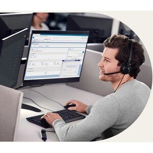 Jabra Engage 50 II Wired Over-the-ear Stereo Headset - Black - Binaural - Ear-cup - 50 Hz to 20 kHz - 160 cm Cable - MEMS 