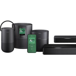 Bose Portable Bluetooth Smart Speaker - Google Assistant, Alexa Supported - Triple Black - 360° Circle Sound - Wireless LA