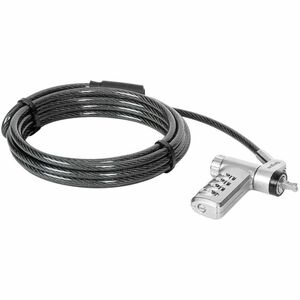 Targus DEFCON ASP96RGLX Cable Lock For Monitor, Docking Station, Notebook - 1.98 m - Resettable - 4-digit - Patented T-bar