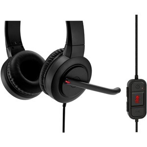 Kensington H1000 Wired On-ear, Over-the-head Stereo Headset - Black - Binaural - Ear-cup - 32 Ohm - 20 Hz to 20 kHz - 182.