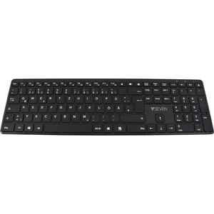 V7 Slim CKW550DEBT Keyboard & Mouse - QWERTY - German - Scissors Wireless Bluetooth 2.40 GHz Keyboard - Keyboard/Keypad Co