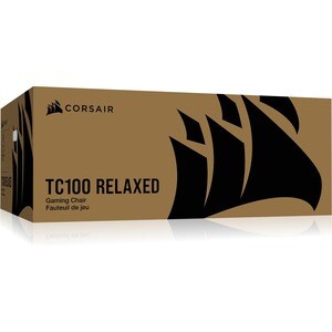 Corsair TC100 Relaxed Gaming Chair - Fabric - For Gaming - Fabric, Memory Foam, Steel, Nylon - Black