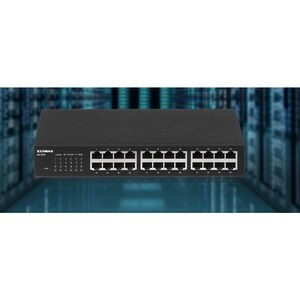 Switch Ethernet Edimax GS-1024 24 Porte - Gigabit Ethernet - 10/100/1000Base-T - 3 Layer supportato - Modular - 19 W Consu