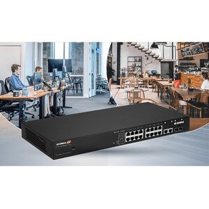 Switch Ethernet Edimax Web Smart GS-5216PLC 18 Porte Gestibile - Gigabit Ethernet - 10/100/1000Base-T, 1000Base-X - 3 Laye