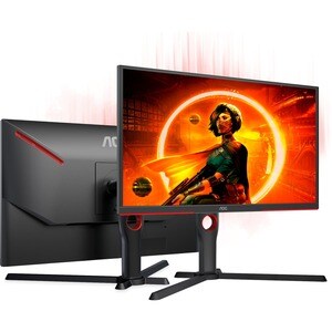 AOC 25G3ZM 25" Class Full HD Gaming LCD Monitor - 16:9 - Black, Red - 62.2 cm (24.5") Viewable - Vertical Alignment (VA) -