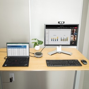 StarTech.com USB-C Speakerphone Docking Station, Mini Portable Conference Speaker/Audio Dock, VGA/4K HDMI, USB Hub, Teams/