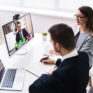 j5create JVU430 Webcam - 8 Megapixel - 60 fps - Black, Silver - 1 Pack(s) - 3840 x 2160 Video - CMOS Sensor - 94° Angle - 