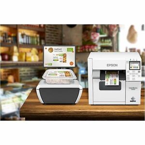 Epson ColorWorks CW-C4000 Desktop Inkjet Printer - Color - Label Print - Gigabit Ethernet - USB - USB Host - With Cutter -