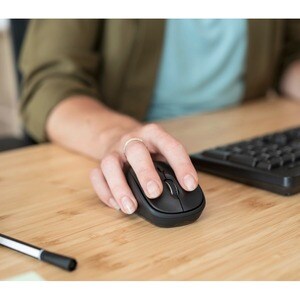 Mouse TRUST TM-201 WIRELESS - NERO - 83% PLASTICA RICICLATA - 3 PULSANTI - 1600 DPI - DURATA BATTERIE 1 ANNO