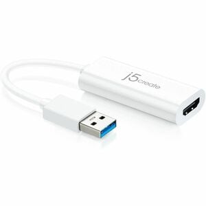 j5create JUA254 A/V Adapter - 1 - TAA Compliant - 1 × USB 3.0 Type A - Male - 1 x HDMI Digital Audio/Video - Female - 2048