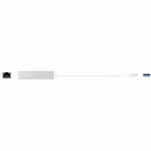 j5create JUE130-N Gigabit Ethernet Adapter for MacBook - 10/100/1000Base-T - Silver - USB 3.0 Type A - 1000 Mbit/s Data Tr