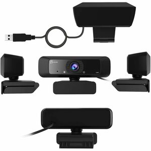 j5create JVCU100-N Webcam - 30 fps - Black - USB - 1 Pack(s) - Full HD - 1920 x 1080 Video - 80° Angle - Clip - Microphone