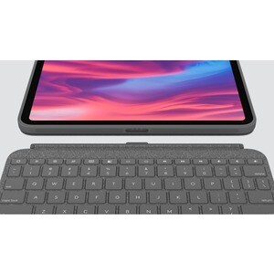 Logitech Combo Touch Keyboard/Cover Case Apple iPad (10th Generation) Tablet - Oxford Gray - Scrape Resistant, Bump Resist