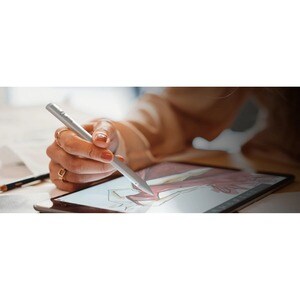 Stylet Logitech Crayon - Capacitive Type d'écran tactile supportée - Actif - Pointe de stylus remplaçable - Aluminium, Pol