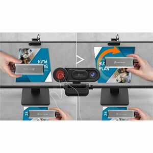 j5create JVU250 Webcam - 2 Megapixel - 30 fps - Black - USB 2.0 Type A - 1920 x 1080 Video - CMOS Sensor - Auto/Manual - 8