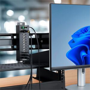 StarTech.com USB-Hub - USB 2.0 Typ B - Extern - Schwarz - TAA-konform - 10 Total USB Port(s) - 10 USB 2.0 Port(s) - PC