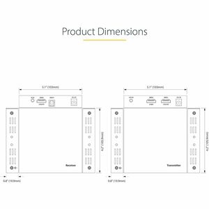 StarTech.com 4K70IC-EXTEND-HDMI. Typ: AV-Sender & -Empfänger, Maximale Auflösung: 3840 x 2160 Pixel, Cable types supported