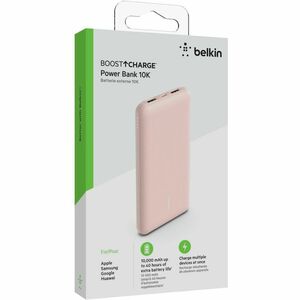 Belkin BoostCharge Stromspeicher - Rose Gold - für iPhone, iPad, AirPod, Smartwatch, Smartphone - Lithium-Ionen (Li-Ionen)