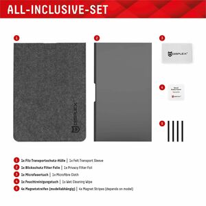 Displex 3H Gehärtetes Glas Blickschutzfilter - für 36,1 cm (14,2 Zoll) LCD MacBook Pro - Blaulicht-Reduzierung - Kratzfest