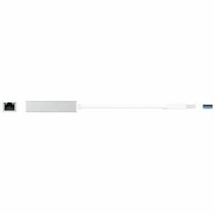 j5create JUE130-N Adaptador Gigabit Ethernet para MacBook - 10/100/1000Base-T - Prata - USB 3.0 Tipo A - 1000 Mbit/s Taxa 