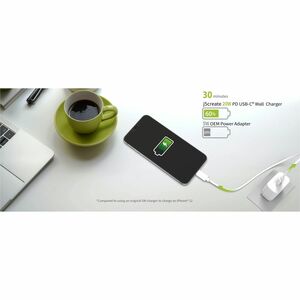 j5create JUP1420-EN 20 W Adaptador de CA - 1 Pack - Adaptador universal - 1 USB Type-C - para iPhone, Smartphone, iPad Pro
