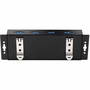 StarTech.com USB Hub - USB 3.2 (Gen 1) Type B - Wall/Desktop/DIN Rail Mountable - Black - 4 Total USB Port(s) - PC