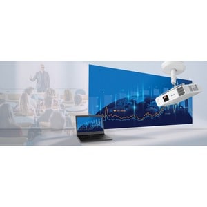 Epson PowerLite L210W 3LCD Projector - 16:9 - Ceiling Mountable - 1280 x 800 - Front - 20000 Hour Normal Mode - 30000 Hour