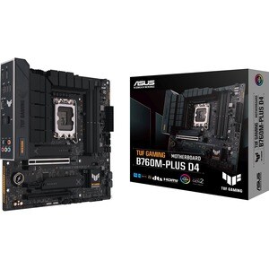 TUF GAMING B760M-PLUS D4 Gaming Desktop Motherboard - Intel B760 Chipset - Socket LGA-1700 - Micro ATX - Core, Pentium Gol