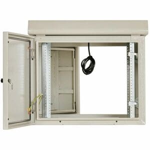 Eaton Tripp Lite Series SmartRack Industrial Enclosure - NEMA 3R, Wall Mount, Metal, Locking, Hinged Back, Fan With Therma