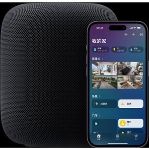 Apple HomePod 蓝牙 智能音箱 - Siri 支持 - 午夜黑 - Dolby Atmos - 无线局域网