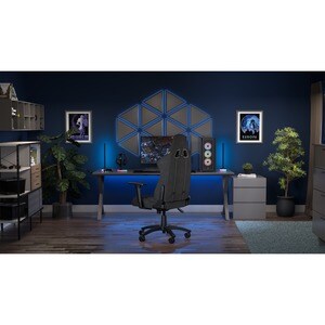 Corsair TC100 RELAXED Gaming Chair - Fabric Black/Grey - Fabric, Nylon - Black, Gray
