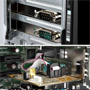 StarTech.com 2-Port PCI Express Serial Card, Dual Port PCIe to RS232 (DB9) Serial Card, 16C1050 UART, COM Retention, Windo
