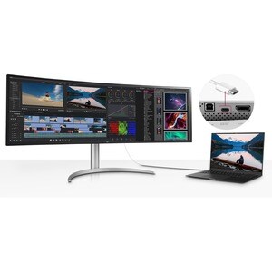 Monitor LCD LG Ultrawide 49WQ95C-W 1244,6 mm (49") Class Dual Quad HD (DQHD) Schermo curvo - 32:9 - 124,5 cm (49") Viewabl
